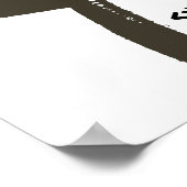 Martial Arts Brown Belt Poster (Hoek)