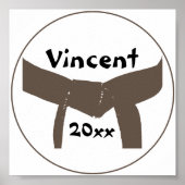 Martial Arts Brown Belt Poster (Voorkant)