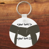 Martial Arts Brown Belt Sleutelhanger (Voorkant)