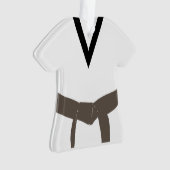 Martial Arts Brown Belt Uniform Ornament (voorkant)