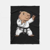 Martial Arts Capybara Funny Karate Taekwondo Jiu J Fleece Deken (Voorkant)