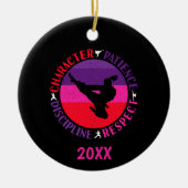 Martial Arts Core Values - Karate Keramisch Ornament (Voorkant)