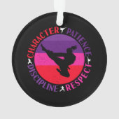 Martial Arts Core Values - Karate Ornament (achterkant)