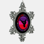 Martial Arts Core Values - Karate Tin Sneeuwvlok Ornament (Links)