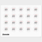 Martial Arts Courtesy Ronde Sticker (Vel)