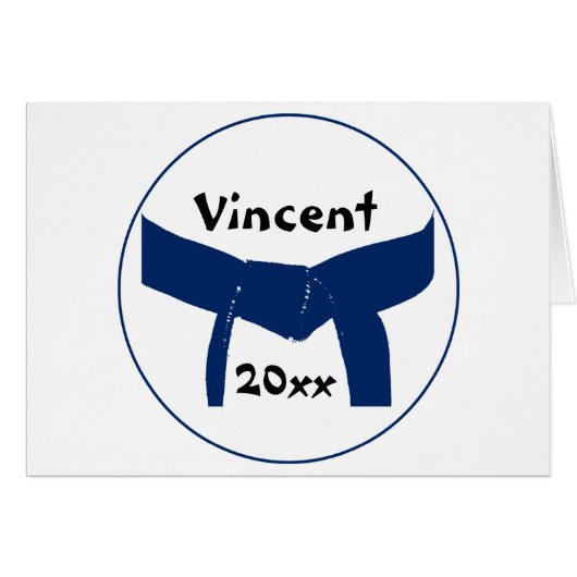 Martial Arts Dark Blue Belt (Devant Horizontal)