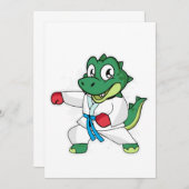 Martial Arts Dinosaur Kaart (Voorkant / Achterkant)