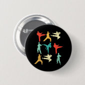 Martial Arts Fun Karate Taekwondo Boksen Ronde Button 5,7 Cm (Voorkant /achterkant)