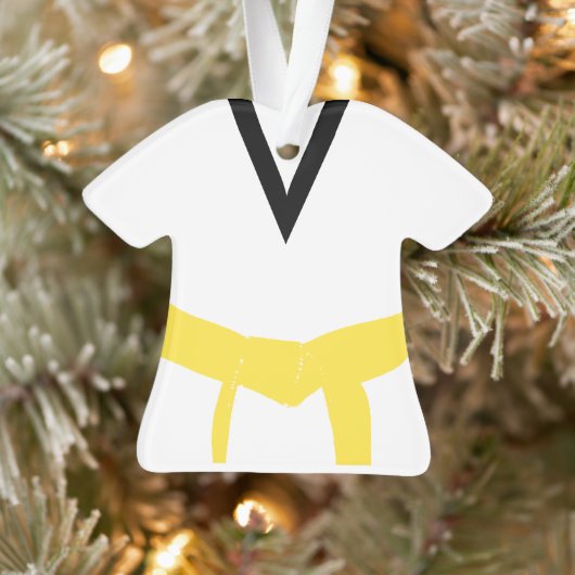 Martial Arts Gele Riem Uniform Ornament (Boom)