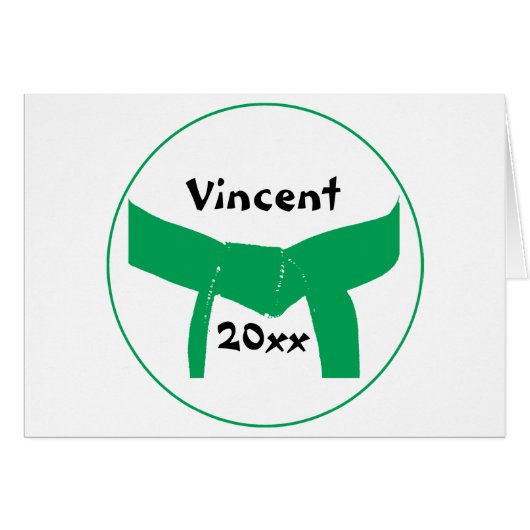 Martial Arts Green Belt (Devant horizontal)