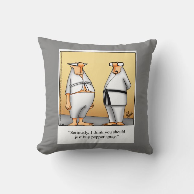 Martial Arts Humor kussen cadeau (Voorkant)