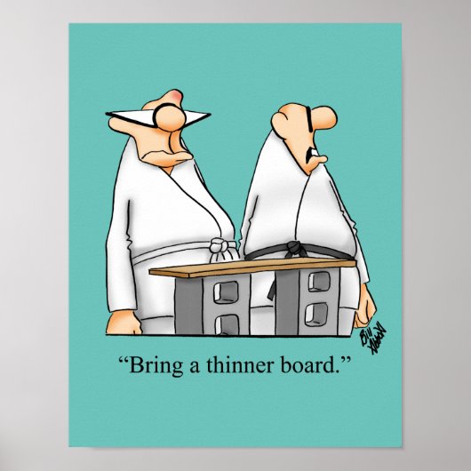 Martial Arts Humor Poster Gift (Voorkant)
