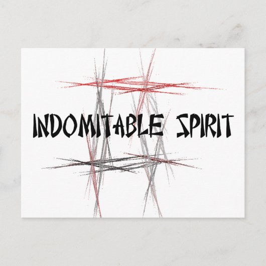 Martial Arts Indomitable Spirit Briefkaart (Voorkant)