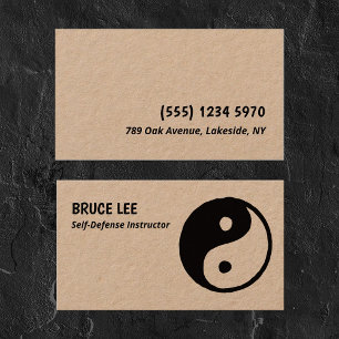 Martial Arts Instructor Premium Visitekaartje