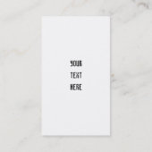 Martial Arts Instructor Visitekaartje (Achterkant)