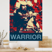 Martial Arts Japanse krijger Samurai Poster (Keuken)