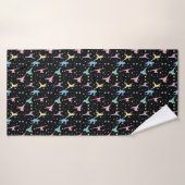 Martial Arts Karate Abstracte Stars Sparkles Badhanddoek (Badhanddoek)