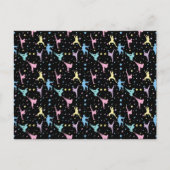 Martial Arts Karate Abstracte Stars Sparkles Briefkaart (Voorkant)