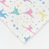 Martial Arts Karate Abstracte Stars Sparkles Fleece Deken (Hoek)