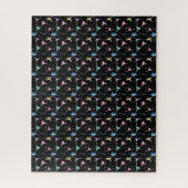 Martial Arts Karate Abstracte Stars Sparkles Legpuzzel (Verticaal)