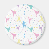 Martial Arts Karate Abstracte Stars Sparkles Magneet (Voorkant)