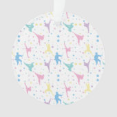 Martial Arts Karate Abstracte Stars Sparkles Ornament (voorkant)