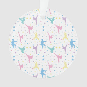 Martial Arts Karate Abstracte Stars Sparkles Ornament