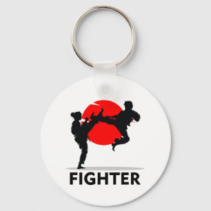 Martial Arts Karate Combat Vechten of Sparring Sleutelhanger