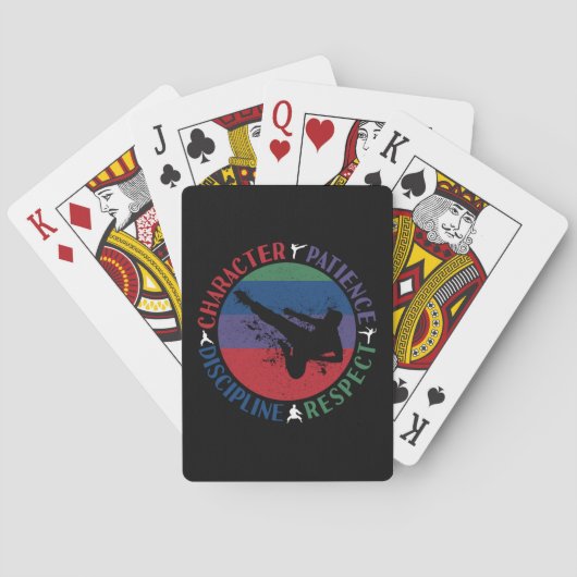 Martial Arts - Karate Core Values Pokerkaarten (Achterkant)