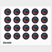 Martial Arts - Karate Core Values Ronde Sticker (Vel)