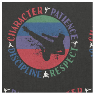 Martial Arts - Karate Core Values Stof