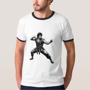 Martial Arts Karate Meester Vechtstand Grafisch T-shirt