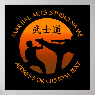 Martial Arts Karate Taekwondo Kung Fu Studio Owner Poster