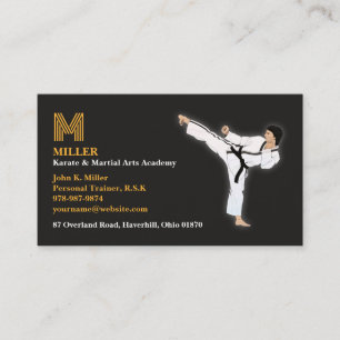 Martial Arts Karate Visitekaartje