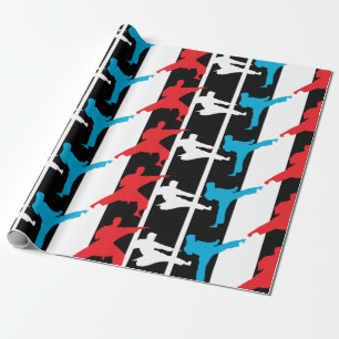 Martial Arts Kicks Cadeaupapier