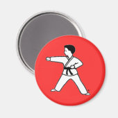 Martial Arts Kid 3 aimant rouge (Recto/Verso)