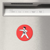 Martial Arts Kid 3 aimant rouge (In Situ (Lave-vaisselle))