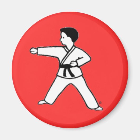 Martial Arts Kid 3 aimant rouge (Devant)