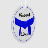 Martial Arts Light Ceinture Bleue Rank (devant)