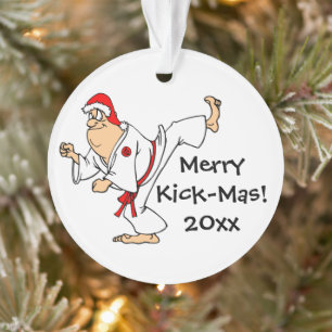 Martial Arts Merry Kick-Mas Kerstmis Ornament