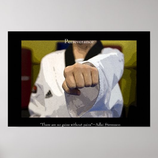 Martial Arts Middle Punch Poster (Voorkant)