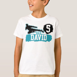 Martial Arts Ninja Warrior Thema Verjaardag Jongen T-shirt