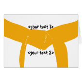 Martial Arts Orange Belt (Devant Horizontal)