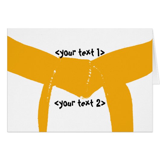 Martial Arts Orange Belt (Devant Horizontal)