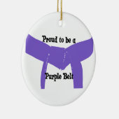 Martial Arts Paarse Belt Pride Keramisch Ornament (Rechts)