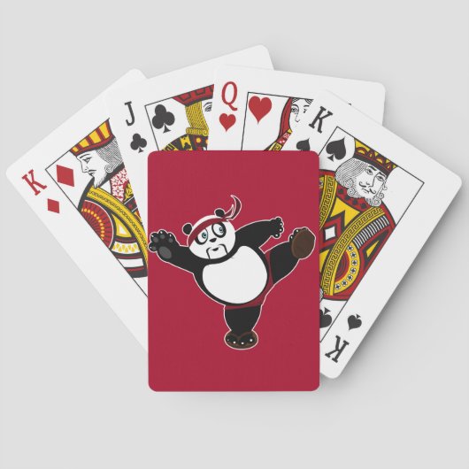Martial Arts Panda 2 - Rood Pokerkaarten (Achterkant)