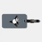 Martial Arts Panda - Grijs Bagagelabel (Achterkant horizontaal)