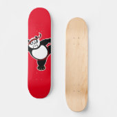 Martial Arts Panda - Rood Skateboard (Voorkant)