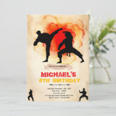 Martial Arts Party invitation (Debout devant)