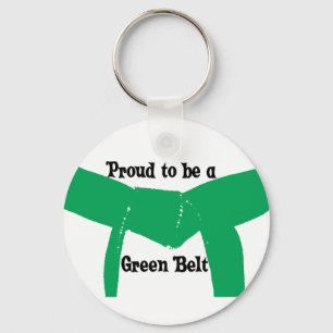 Martial Arts Proud om een Sleutelhanger met groene